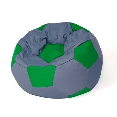 Pufa worek GO GIFT Piłka 5 Szaro-zielony XL 120 cm