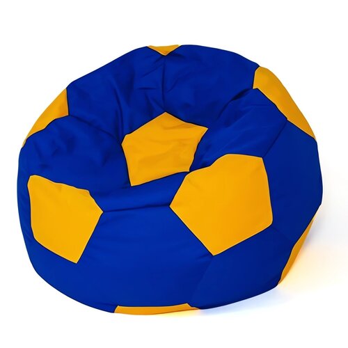 Pufa worek GO GIFT Piłka 12 Chabrowo-żółty L 80 cm