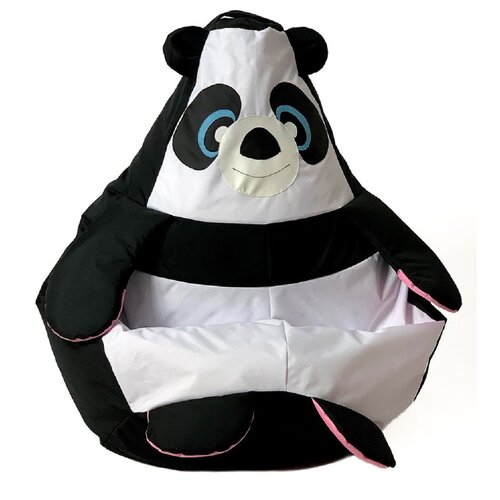 Pufa worek GO GIFT Panda Czarno-biały XL 130 x 90 cm
