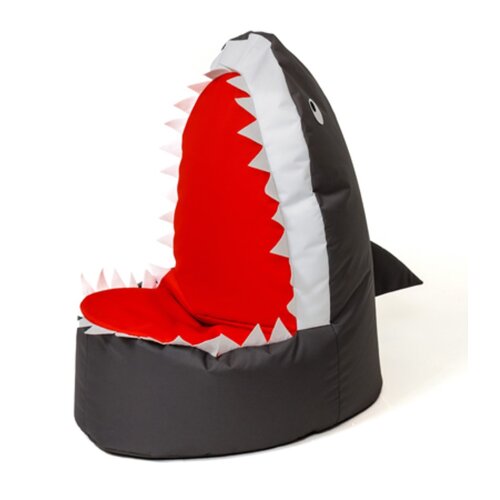 Pufa worek GO GIFT Rekin Czarny XXL 100 x 80 cm