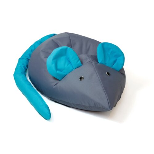 Pufa worek GO GIFT Mysz Szaro-niebieski L 110 x 80 cm