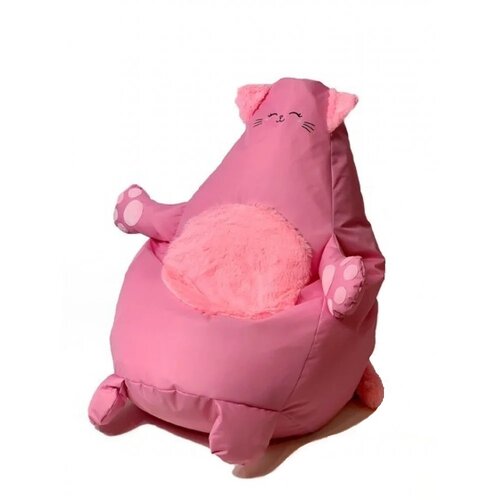 Pufa worek GO GIFT Kotek XL Różowy 130 x 90 cm