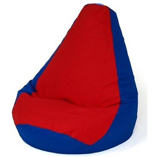 Pufa worek GO GIFT Grusza XXL Niebiesko-czerwony 140 x 100