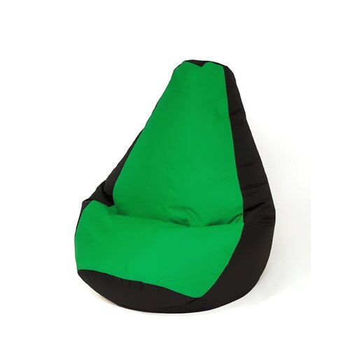 Pufa worek GO GIFT Grusza XXL Czarno-zielony 140 x 100 cm