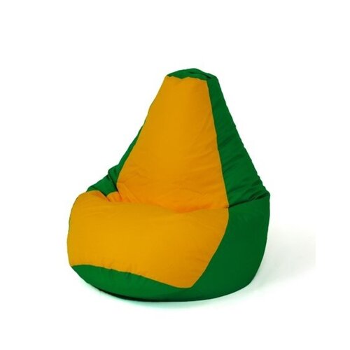 Pufa worek GO GIFT Gruszka Zielono-żółty L 105 x 80 cm