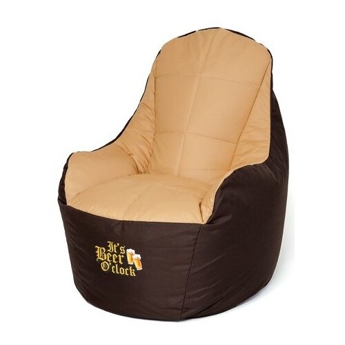 Pufa worek GO GIFT Boss XXL Brązowo-beżowy 140 x 90 cm