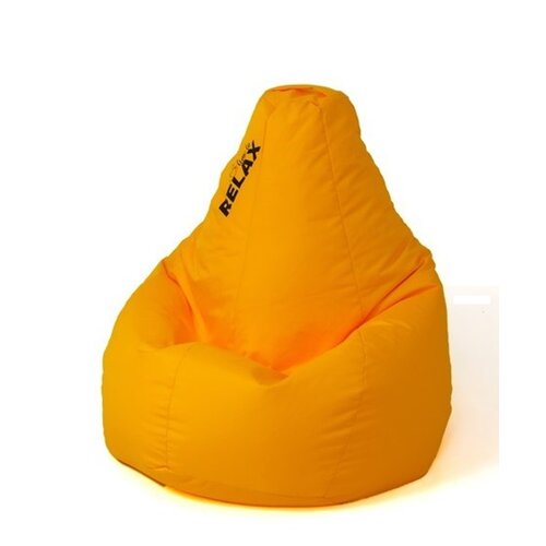 Pufa worek GO GIFT Grusza XL Żółty 130 x 90 cm