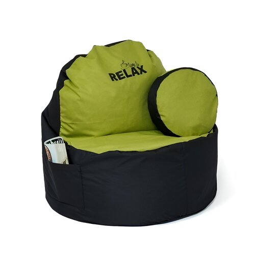 Pufa worek GO GIFT Coffee XXL Czarno-oliwkowy 120 x 80 cm