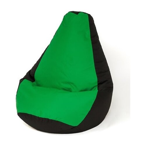 Pufa worek GO GIFT Grusza Czarno-zielony XL 130 x 90 cm