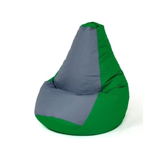 Pufa worek sako GO GIFT Grusza zielono-szary L 105 x 80 cm
