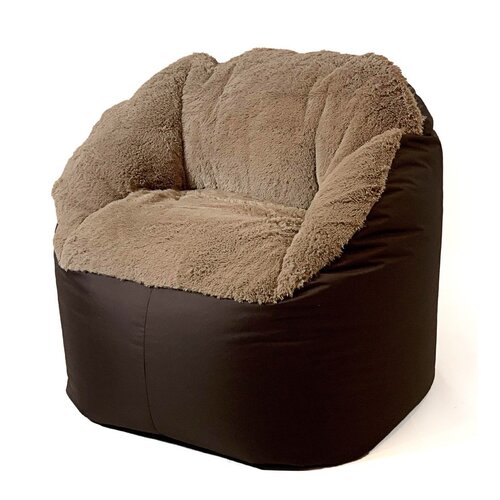 Pufa worek GO GIFT Fluffy Cappuccino XXL 140 x 90 cm