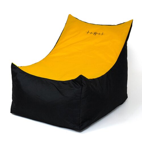 Pufa worek GO GIFT Tron XXL Czarno-pomarańczowy 140 x 90 cm
