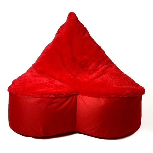 Pufa worek GO GIFT Serce Czerwony XXL 140 x 100 cm