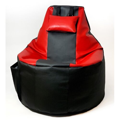 Pufa worek GO GIFT Player Czarno-czerwony XXL 130 x 90 cm