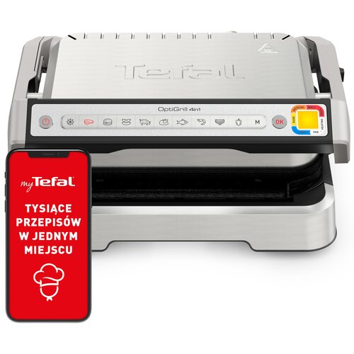Grill elektryczny TEFAL GC774D30 Optigrill 4w1 z automatycznymi programami