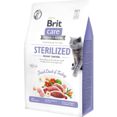 Karma dla kota BRIT Care Cat Sterilized Weight Control Indyk z kaczką 2 kg