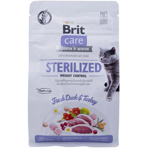 Karma dla kota BRIT Care Sterilized Weight Control Kaczka i indyk 400 g