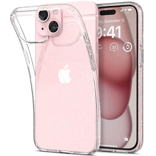 Etui SPIGEN Liquid Crystal do Apple iPhone 15 Glitter Przezroczysto-brokatowy