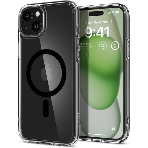 Etui SPIGEN Ultra Hybrid MagSafe do Apple iPhone 15 Plus Czarny