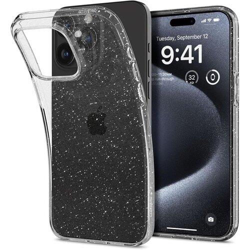 Etui SPIGEN Liquid Crystal do Apple iPhone 15 Pro Przezroczysto-brokatowy