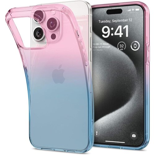 Etui SPIGEN Liquid Crystal do Apple iPhone 15 Pro Gradation Różowy