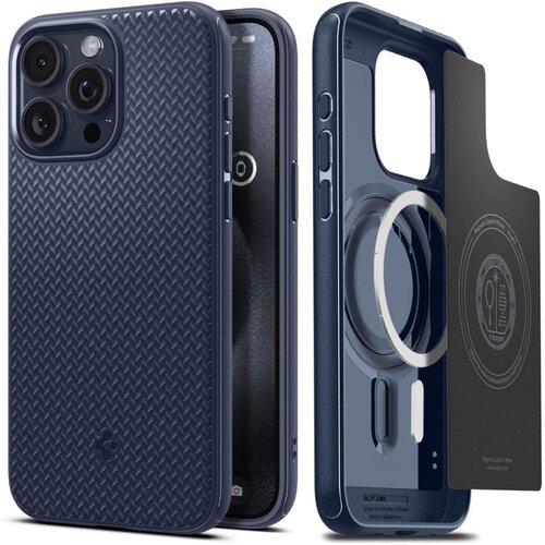 Etui SPIGEN Mag Armor Magsafe do Apple iPhone 15 Pro Max Niebieski
