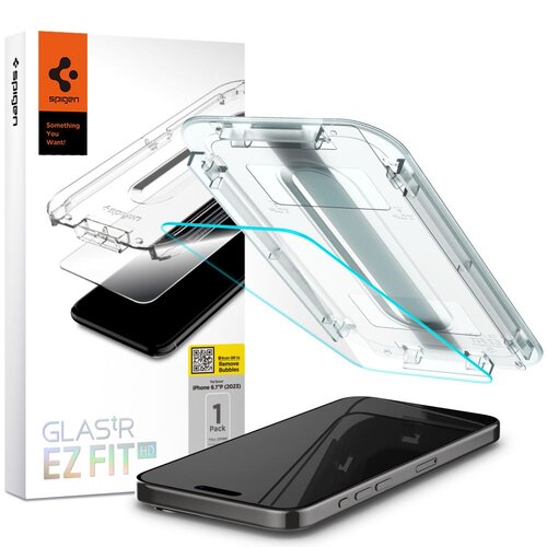 Szkło hartowane SPIGEN Glas.TR EZ Fit do Apple Iphone 15 Pro