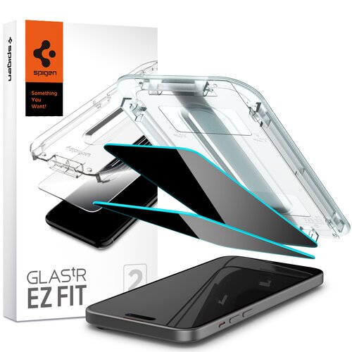 Szkło hartowane SPIGEN Glas.TR EZ Fit 2-Pack Privacy do Apple iPhone 15