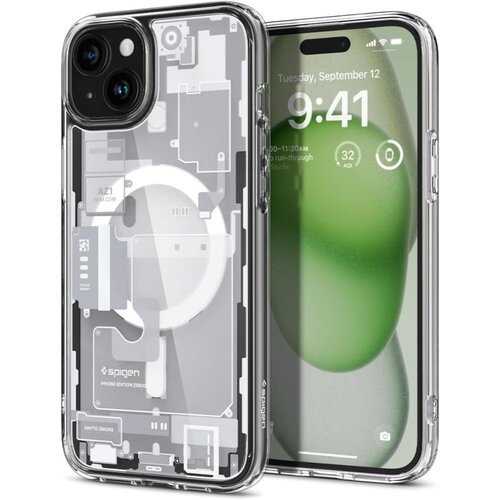 Etui SPIGEN Ultra Hybrid Mag MagSafe do Apple iPhone 15 Zero One Biały