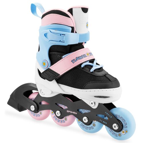 Rolki SPOKEY Joy (rozmiar 31-34) Czarno-niebiesko-różowy