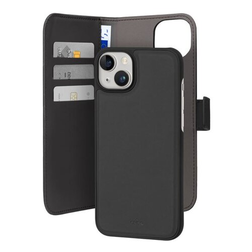 Etui PURO Wallet Detachable 2w1 do Apple iPhone 15 Plus Czarny