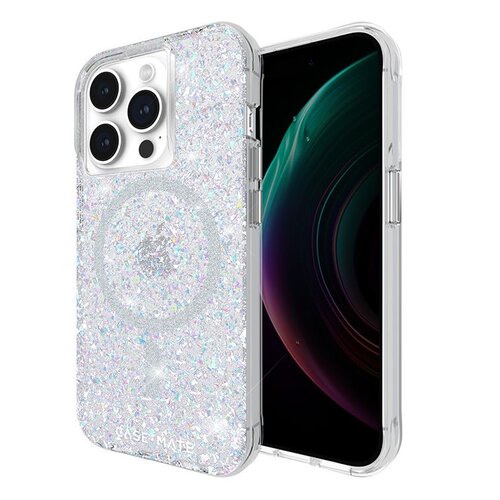 Etui CASE-MATE Twinkle MagSafe do Apple iPhone 15 Pro Srebrny
