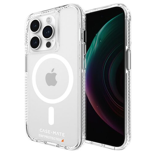 Etui CASE-MATE Ultra Tough Plus D30 MagSafe do Apple iPhone 15 Pro Przezroczysty