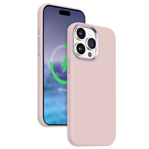 Etui CRONG Color Cover LUX Magnetic MagSafe do Apple iPhone 15 Pro Różowy