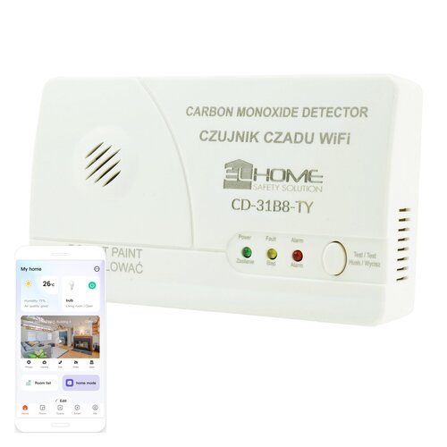 Czujnik tlenku węgla (czadu) EL HOME CD-31B8-TY