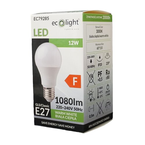 Żarówka LED ECOLIGHT Classic EC79285 12W E27