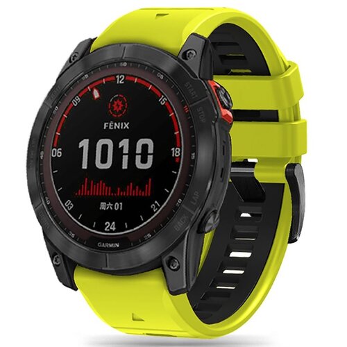 Pasek TECH-PROTECT IconBand Pro do Garmin Fenix 3/5X/3HR/5X Plus/6X/6X Pro/7X Limonkowo-czarny
