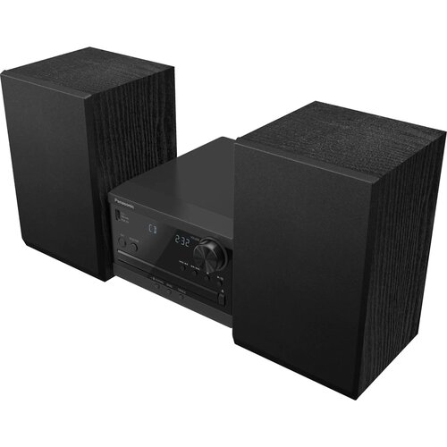 Wieża PANASONIC SC-PM270EG-K Czarna, Odtw.CD/-R/-RW, Bluetooth, Tuner FM, Korektor niskich i wysokich tonów