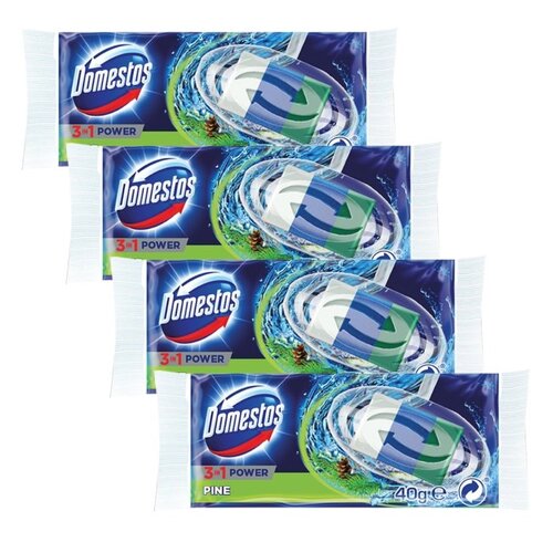 Kostka do WC DOMESTOS 3w1 Pine 4 x 40g