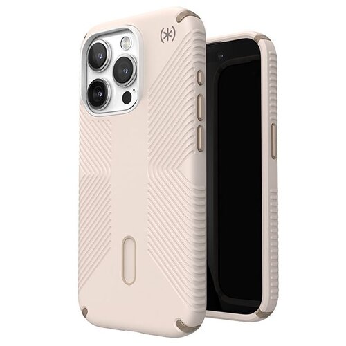 Etui SPECK Presidio2 Grip ClickLock & MagSafe do Apple iPhone 15 Pro Beżowy
