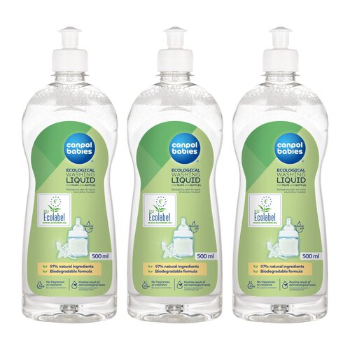 Płyn CANPOL BABIES do mycia smoczków i butelek 3 x 500 ml