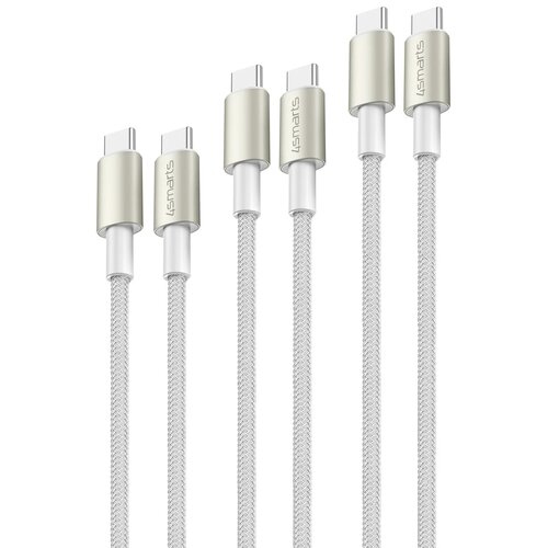 Kabel USB-C - USB-C 4SMARTS PremiumCord 60W Set 0.5 m + 1.5 m + 3 m