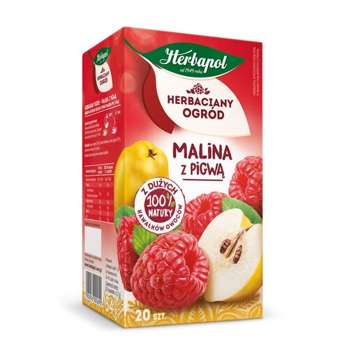 Herbata HERBAPOL Herbaciany Ogród Malina z pigwą (20 sztuk)