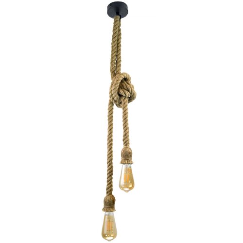 Lampa sufitowa GOLDLUX Rope 2 307613 Czarno-beżowy