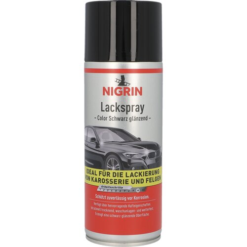 Lakier samochodowy NIGRIN Czarny połysk 74113 (400 ml)