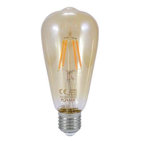 Żarówka LED GOLDLUX DecoVintage Amber Filament 304513 4W E27