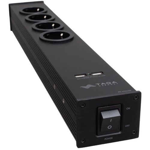 Filtr zasilania TAGA HARMONY PF-400-USB Czarny