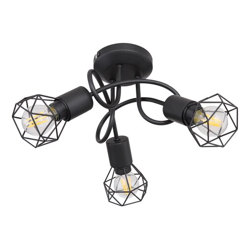 Lampa sufitowa GLOBO XARA I 54802S-3D Czarna