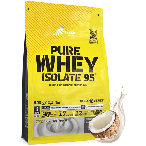 Odżywka białkowa OLIMP Pure Whey Isolate 95 Kokosowy (600 g) Bez laktozy