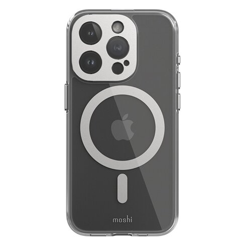 Etui MOSHI iGlaze MagSafe do Apple iPhone 15 Pro Srebrny